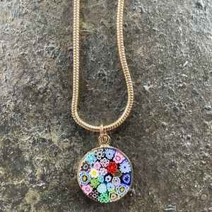 Murino 3/4”pendant with 17”chain with lobster claw closure